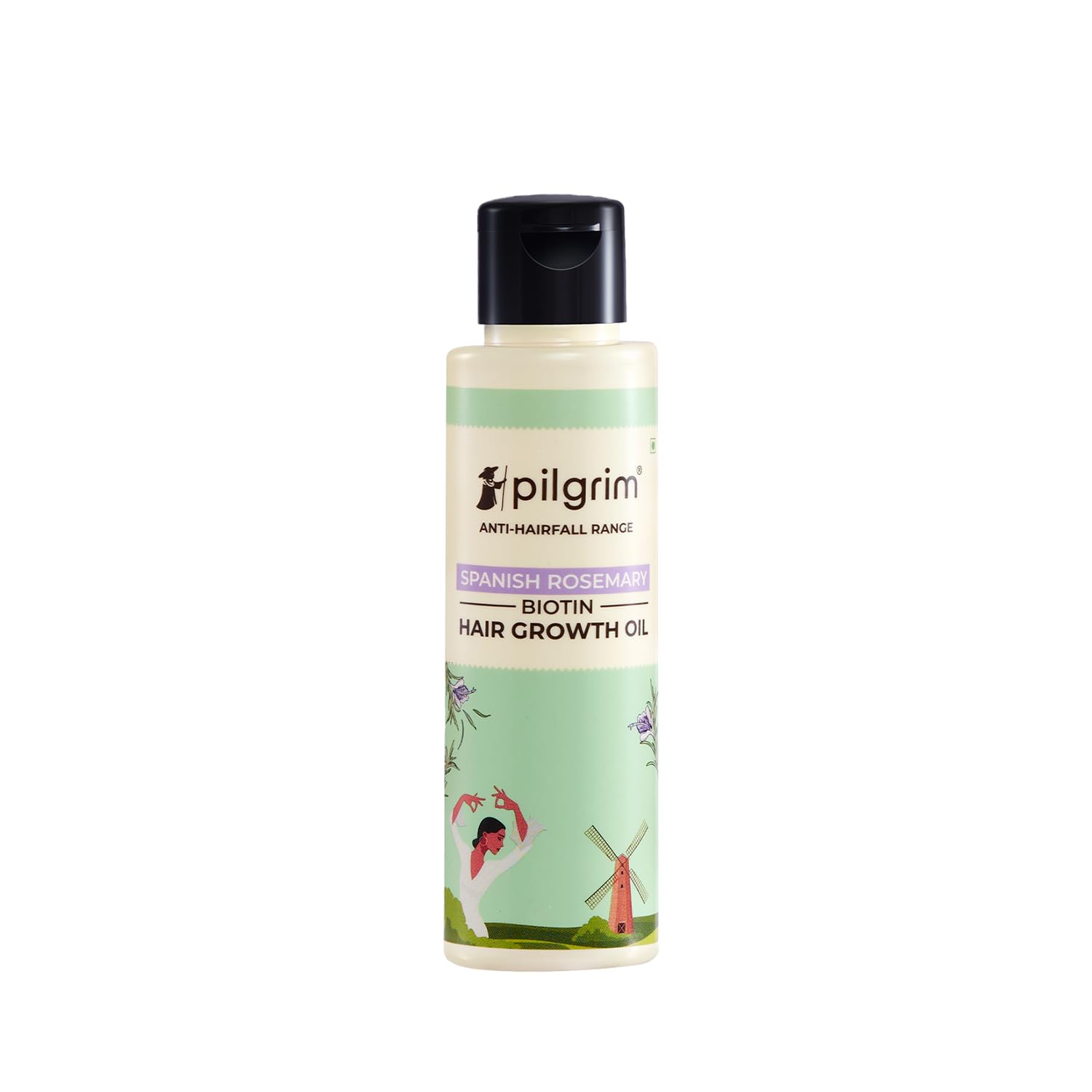 Pilgrim Spanish Rosemary & Biotin Hair Growth Oil to Control Hair Fall & Strengthens Hair | Rosemary essential oil for hair growth | Reduces Hair Fall | Strengthens Hair