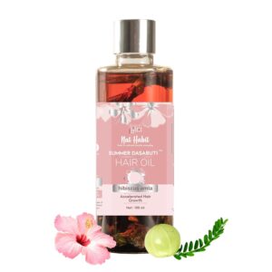 Nat Habit Hibiscus Amla Summer Hair Oil: A Complete Natural Solution for Hair Growth & Thickness