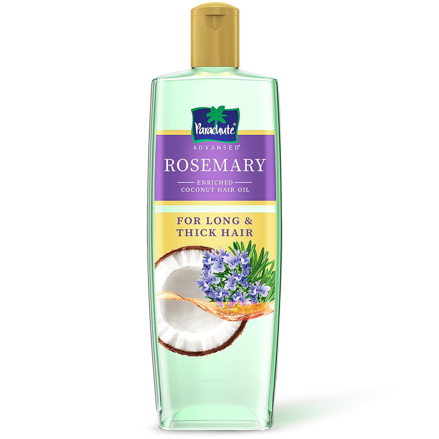 Parachute Advansed Rosemary-enriched Coconut Hair Oil| Rosemary Hair Oil| Superfoods’ Magic| Long & Thick Hair|