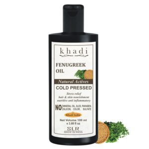 SLR Khadi Fenugreek Oil Cold Pressed – The Natural Elixir for Hair and Body