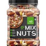 “GreenFinity Healthy Nutmix Jar: Almonds, Cashews, Raisins & More”